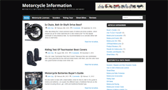 Desktop Screenshot of motorcycleinfo.org
