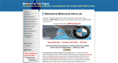 Desktop Screenshot of motorcycleinfo.co.uk