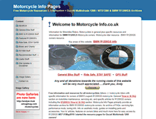 Tablet Screenshot of motorcycleinfo.co.uk